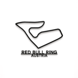 Red Bull Ring 3D Printed Racing Circuit Wall Art – Individual Track - Austria