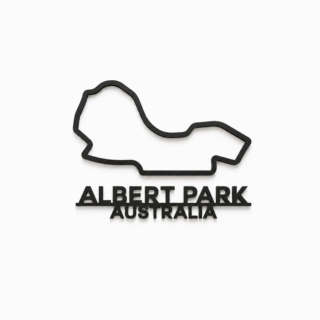 Albert Park 3D Printed Racing Circuit Wall Art – Individual Track - Australia