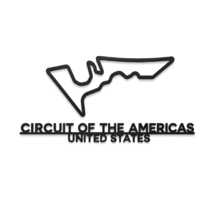 Circuit Of The Americas 3D Printed Racing Circuit Wall Art – Individual Track - USA