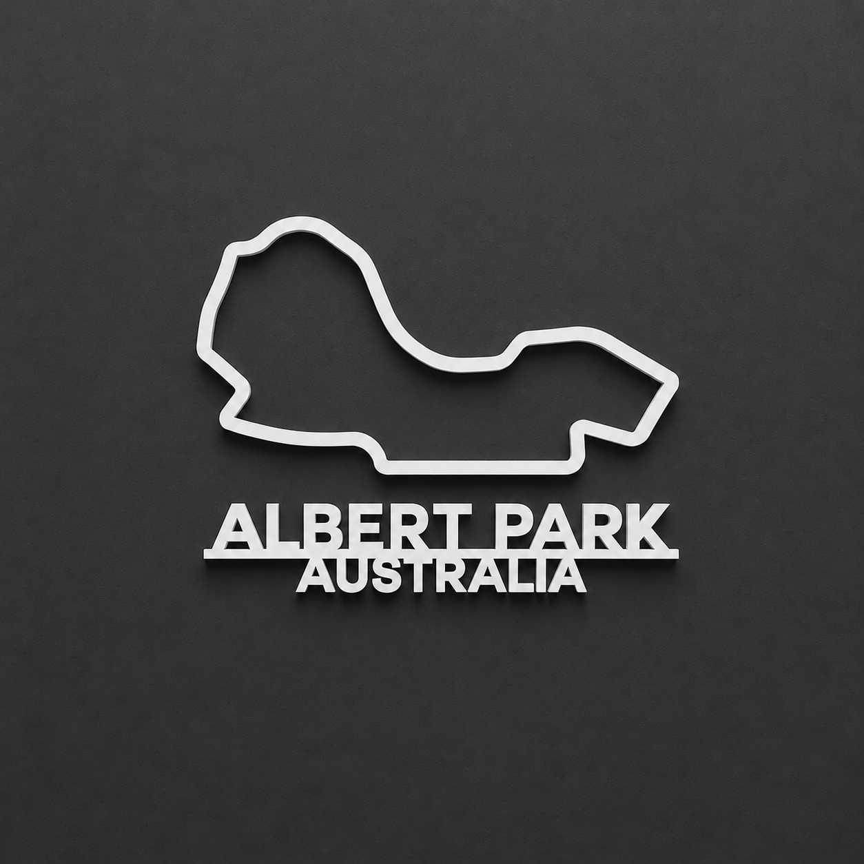 Albert Park 3D Printed Racing Circuit Wall Art – Individual Track - Australia - Image 4