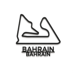 Bahrain 3D Printed Racing Circuit Wall Art – Individual Track