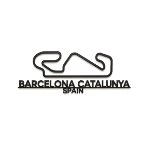 Barcelona Catalunya 3D Printed Racing Circuit Wall Art – Individual Track - Spain