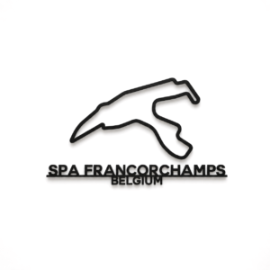 SPA Francorchamps 3D Printed Racing Circuit Wall Art – Individual Track - Belgium
