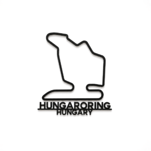 Hungaroring 3D Printed Racing Circuit Wall Art – Individual Track - Hungary
