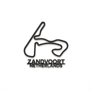 Zandvoort 3D Printed Racing Circuit Wall Art – Individual Track - Netherlands