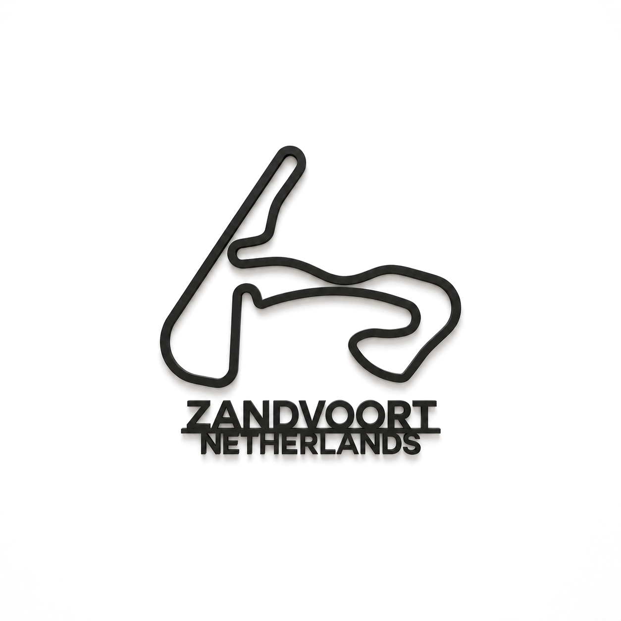 Zandvoort 3D Printed Racing Circuit Wall Art – Individual Track - Netherlands