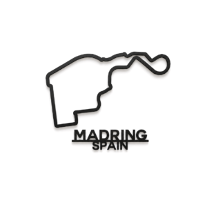 Madring 3D Printed Racing Circuit Wall Art – Individual Track - Spain