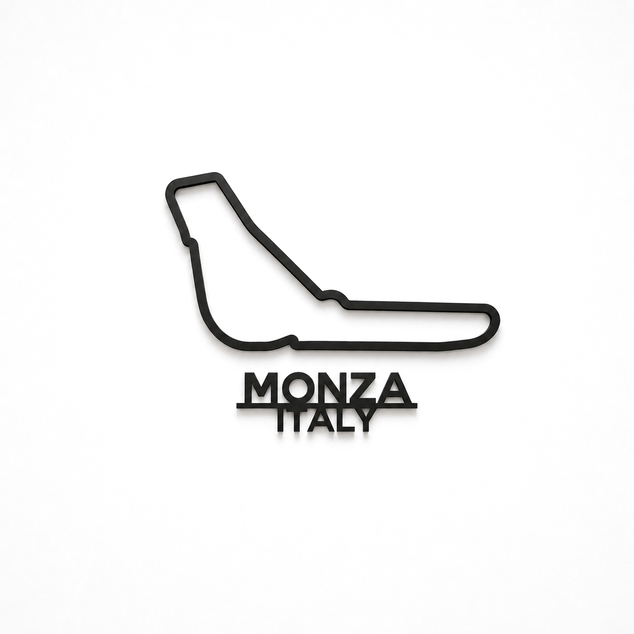 Monza 3D Printed Racing Circuit Wall Art – Individual Track - Italy