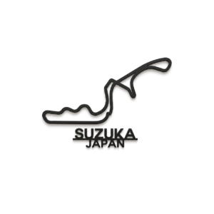 Suzuka 3D Printed Racing Circuit Wall Art – Individual Track - Japan