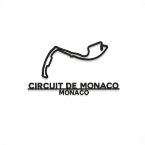 Circuit de Monaco 3D Printed Racing Circuit Wall Art – Individual Track - Monaco