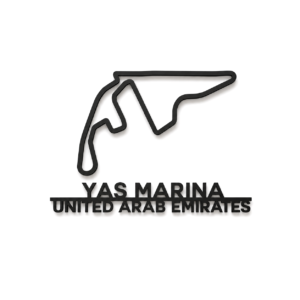 Yas Marina 3D Printed Racing Circuit Wall Art – Individual Track - UAE