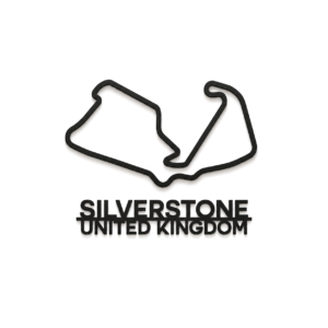 Silverstone 3D Printed Racing Circuit Wall Art – Individual Track - United Kingdom