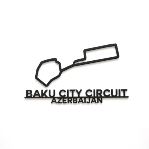 Baku 3D Printed Racing Circuit Wall Art – Individual Track - Azerbaijan