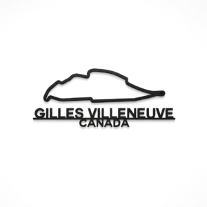 Gilles Villeneuve 3D Printed Racing Circuit Wall Art – Individual Track - Canada