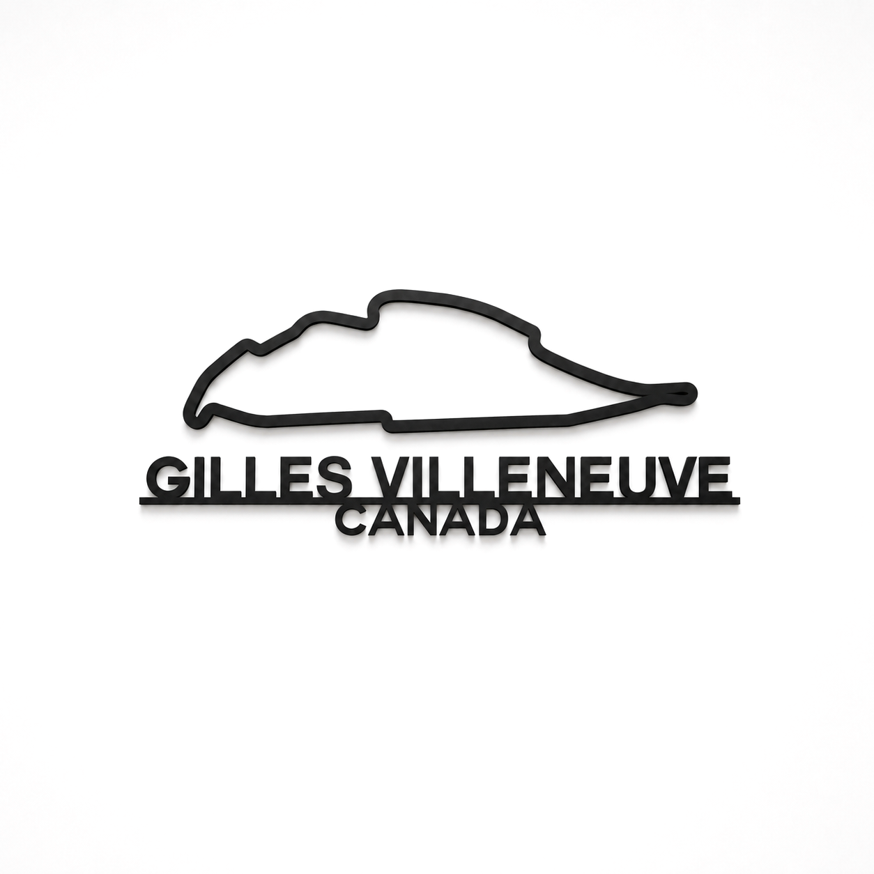 Gilles Villeneuve 3D Printed Racing Circuit Wall Art – Individual Track - Canada